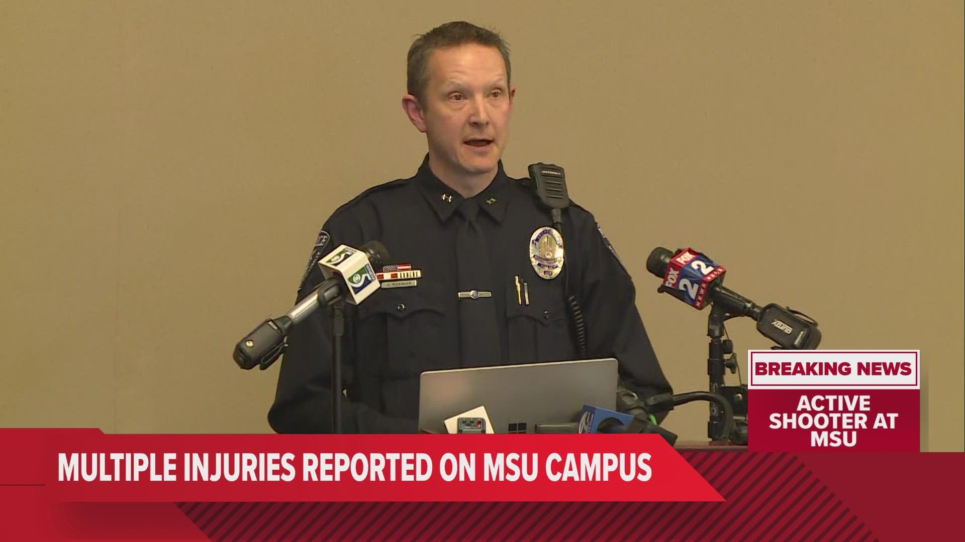 MSU Police provide update for shooting on campus