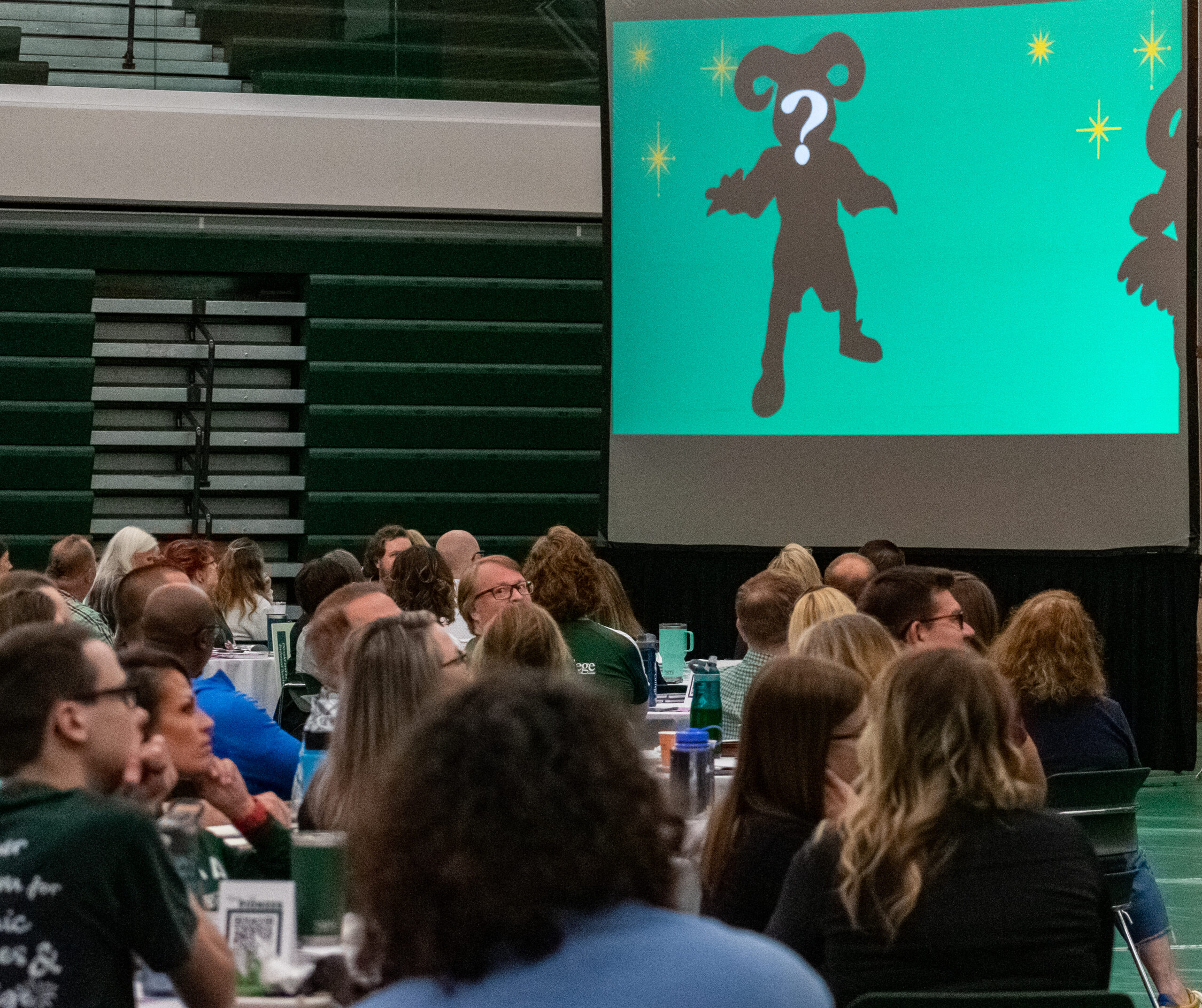 Surprise mascot reveal at the Fall Learning Days