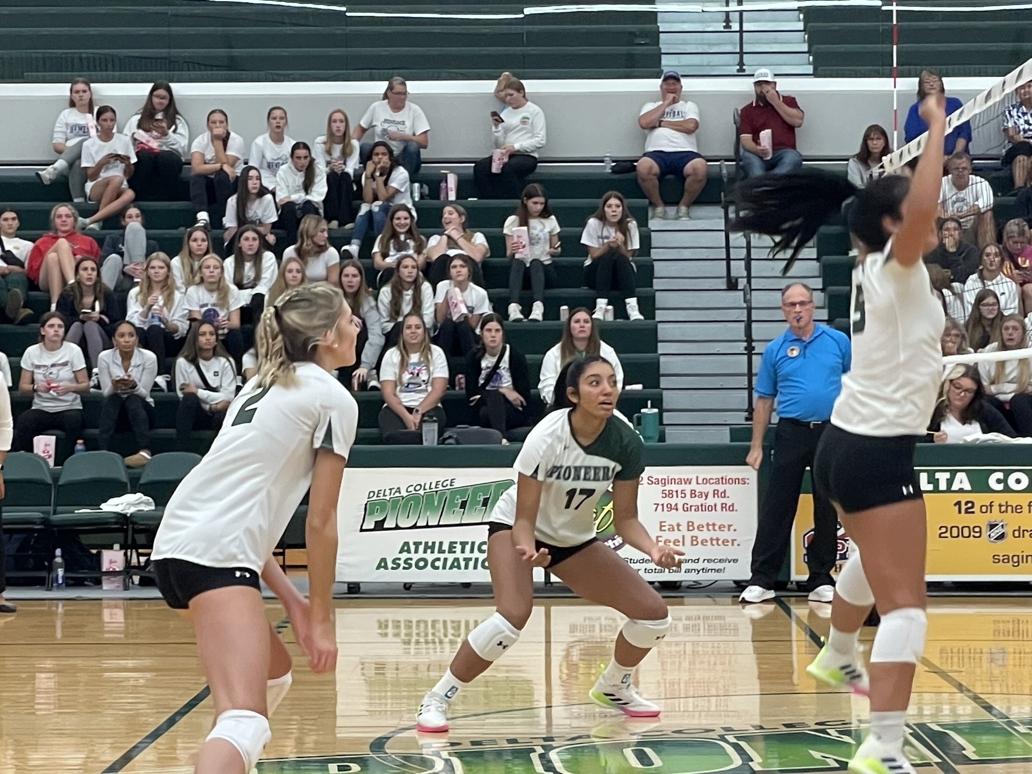 Delta women’s volleyball takes on Grand Rapids Community College