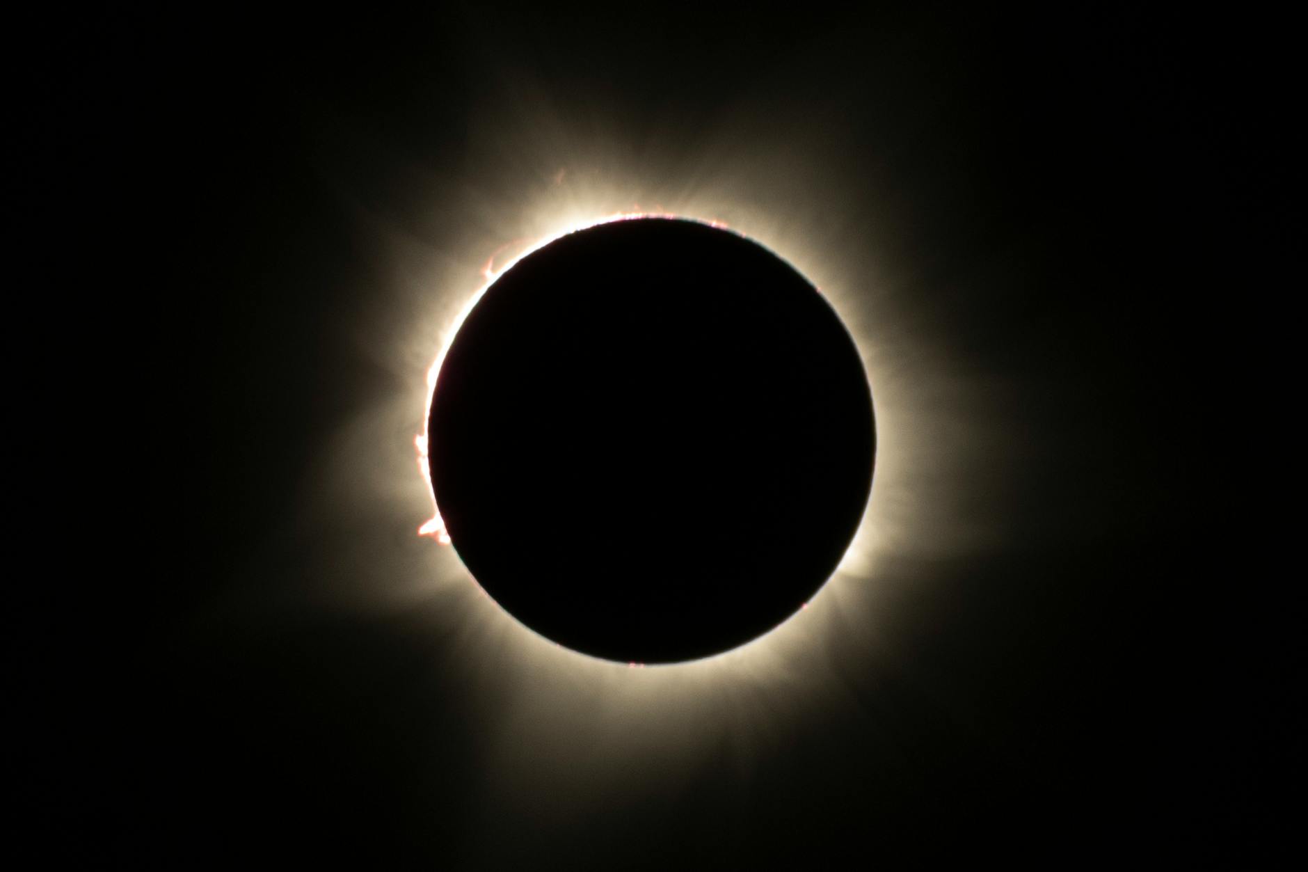 A total eclipse of the sun