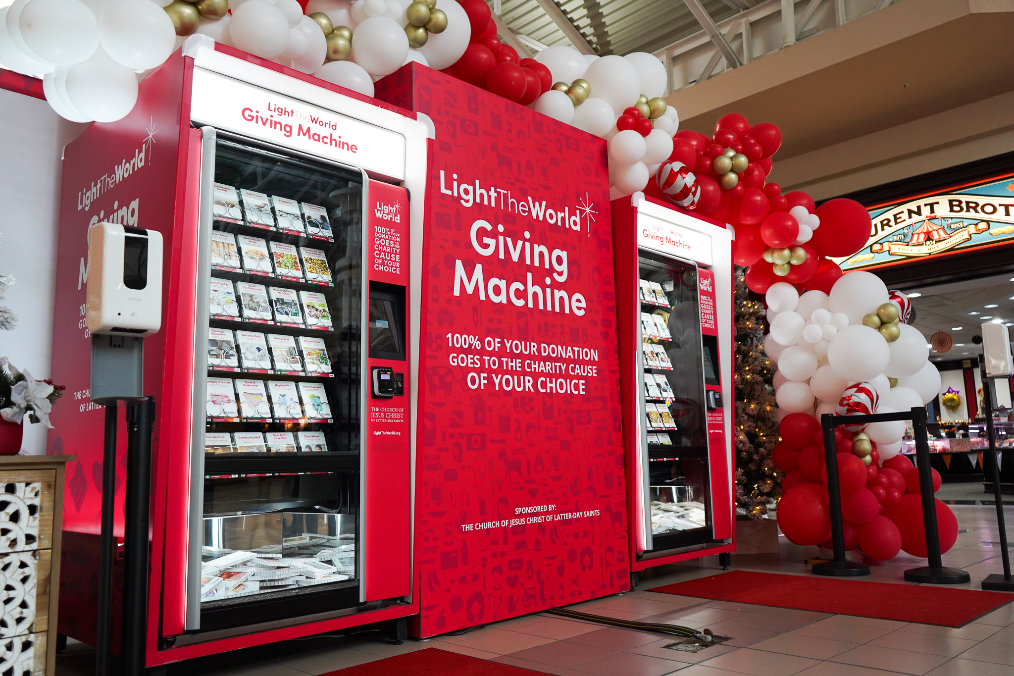 Holiday spirit from a vending machine